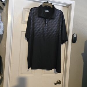 Hogan Black and Gray Polo Shirt